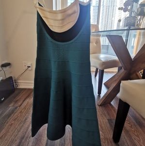 Herve Leger green dress